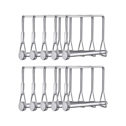 10 Pack Heavy Duty 1/4x4 Inch Trailer Coupler Pin Wire Lock Pin PTO Shaft Hitch Pin Towing Hitch Pin Trailer Accessories