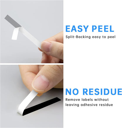Unismar Compatible Label Tape Replacement for Brother TZe-325 TZe325 TZ325 for PT-D200 PT-D210 PT-D600 PT-D400 PT-H100 PT-H110 PT-1280 Label Maker, 3/8 inch x 26.2 feet, White on Black, 5-Pack