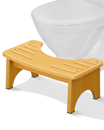 Toilet Stool Squat 6.5 Inch Poop Stool - Ergonomic Squatting Position, Non-Slip & Portable Bathroom Stool, Easy to Use Pooping Stool, Improve Potty Posture and Comfort