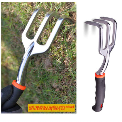 Yongkist 3 Piece Garden Tool Set, Cast-Aluminum Heavy Duty Gardening Kit Includes Hand Trowel, Transplant Trowel and Cultivator Hand Rake with Soft Rubberized Non-Slip Ergonomic Handle, Ideal Gifts