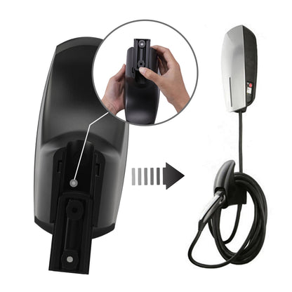 Seven Sparta Charging Cable Holder with Chassis Bracket Compatible with Tesla Model 3 Model Y Model X Model S Charger Cable Organizer Car Accessories Wall Connector (Black)