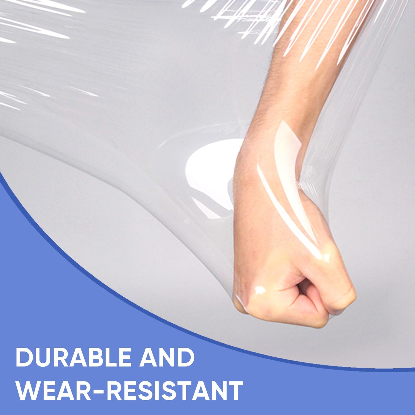 15 Inch Stretch Wrap - 500 Feet | 60 Gauge, 1 Roll Clear Plastic Wrap for Moving Self-adhering, Thick and Sturdy Packing Moving Supplies Heavy Duty Shrink Film