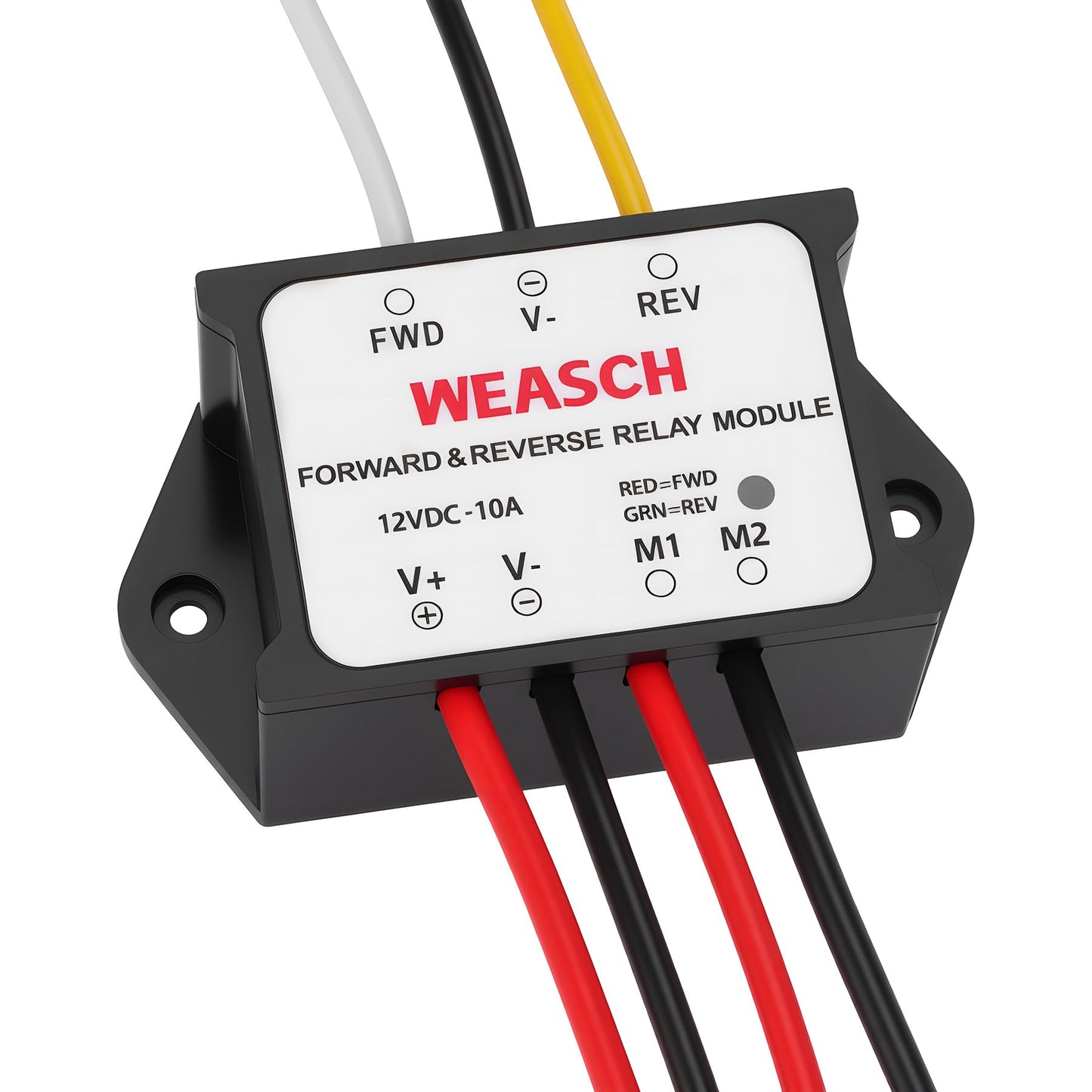 Weasch Forward and Reverse Relay Module, 12V 10A Pre-Wired with LED Light, for Motor/Linear Actuator, Reversing Relay Module