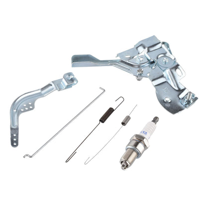 Throttle Control Lever Arm Governor Link Rod Return Spring Kit for Honda GX200 GX160 GX140 168F 5.5HP 6.5HP Small Engine with Spark Plug