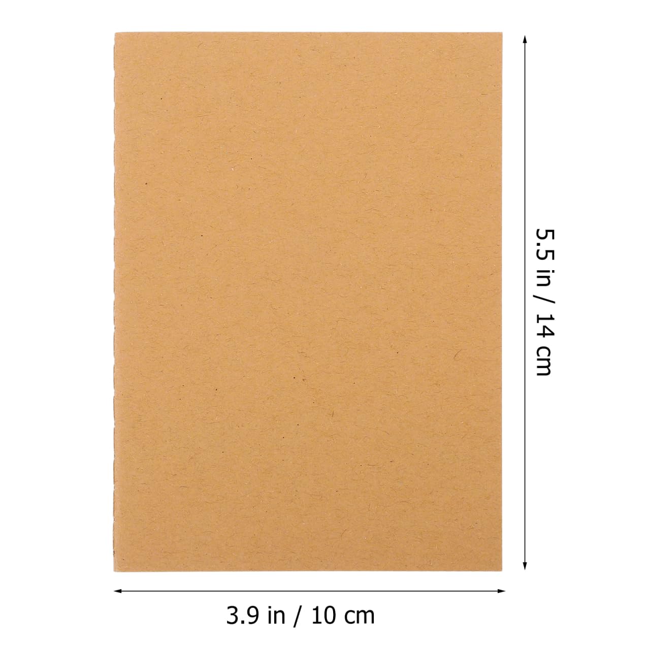 STOBOK A6 Kraft Paper Notebooks, Brown Blank Journal Notepads for Writing Diary Travel Travelers Notebook, Pack of 12