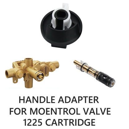 Shower Handle Repair Kit 100657 Replacement for Moen PosiTemp and Moentrol Tub Valve Chrome