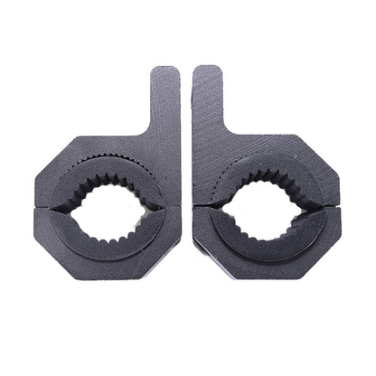 Vkinman LED Off-Road Light Horizontal Bar Clamp Mounting Bracket Handlebar Mount Kit 1"/1.5"/1.75"/2" (2 Clamps) for Light Bar Bull Bar Tube Clamp Roof Roll Cage Holder, Allen Key Included