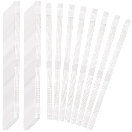 ZEAYEA 100 Pcs Glue Strips with Mesh Backing, 12 mm Hot Melt Adhesive Glue Strips for 80-110 Sheet Capacity, Thermal Binding Strips for Book Glue Binding Repair