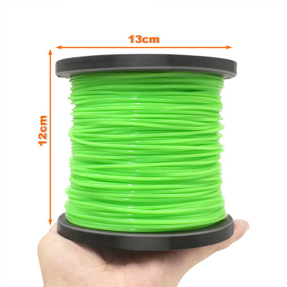 Zeqeey Nylon Replacement Grass Trimmer Line 0.08 inch - 492 Foot, Universal Round Strimmer String Cord Weed Eater Line, 2.0mm x 150m