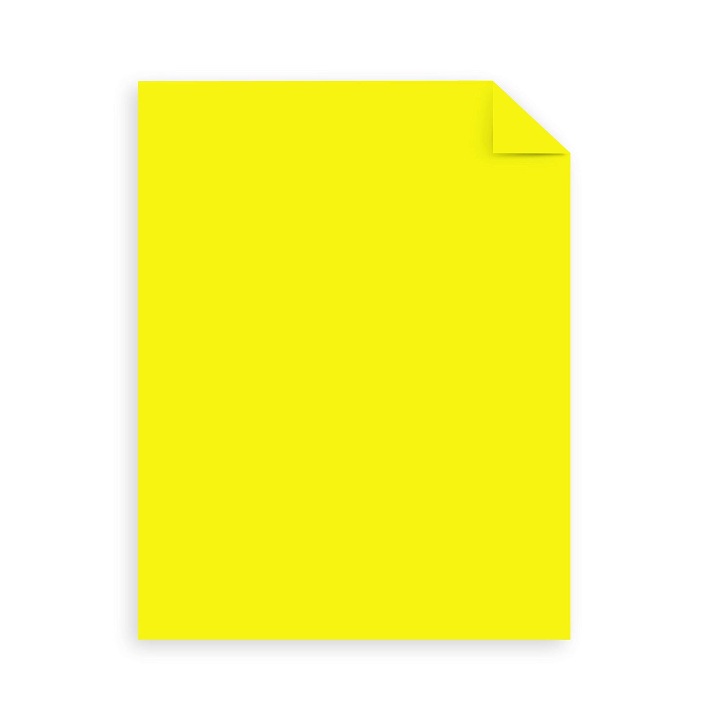 Astrobrights Mega Collection, Colored Cardstock, Neon Yellow, 320 Sheets, 65 lb/176 gsm, 8.5" x 11" - MORE SHEETS! (91699)