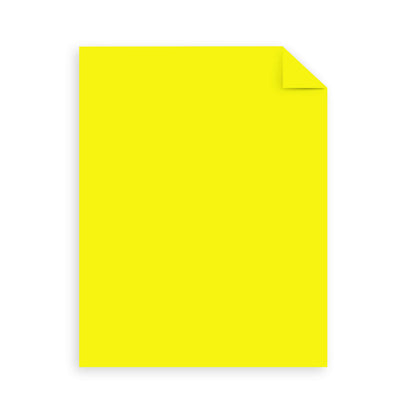 Astrobrights Mega Collection, Colored Cardstock, Neon Yellow, 320 Sheets, 65 lb/176 gsm, 8.5" x 11" - MORE SHEETS! (91699)