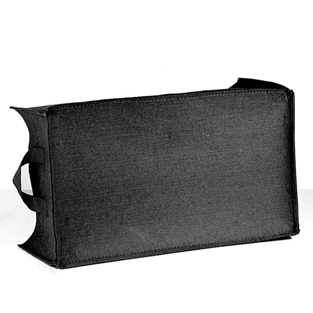 DOITOOL Square Grow Bags 6Pcs Non-Woven Fabric Garden Bed Flower Vegetable Planting Bag Planter Pot Container for Nursery Garden (40x30x20cm Black)