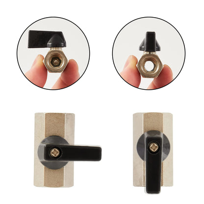 ZKZX Winterize Sprinkler Blowout Adapter RV Winterizing Kit with Shut Off Valve and 1/4”Industrial Plug Air Compressor and Garden Hose Connector for Motorhome Boat Camper Travel Trailer