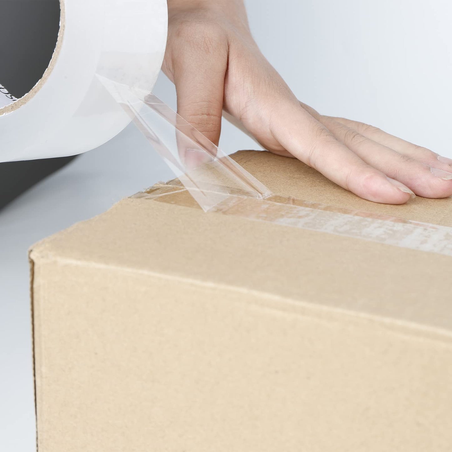 COSIMIXO No Noise Silent Packing Tape 2.4mil x 1.88" x 110 Yards,6rolls,Industrial Heavy Duty Noiseless Packaging Tape for Quiet Packing Shipping Moving and Storage