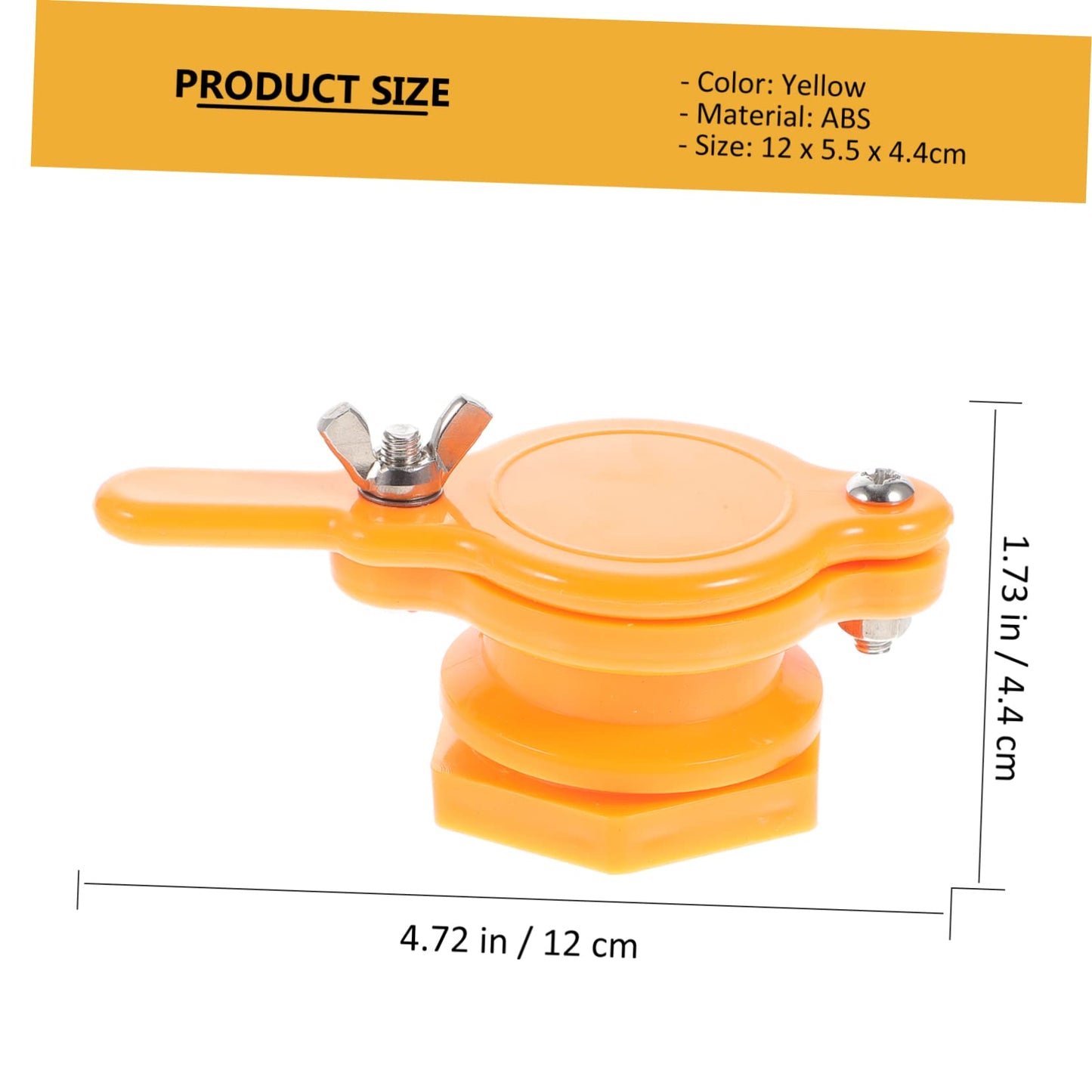 SUPVOX Honey Gate Tap 4.72 Inch Food Grade Plastic Spout with Removable Bracket for Honey Extractor Bucket Bottling Tool Beekeeping Supplies
