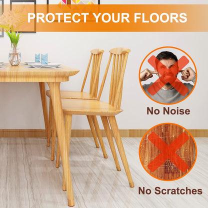 32 Pcs Chair Leg Floor Protectors for Hardwood Floors Silicone Covers to Protect Wood Tile Floors Felt Pads Furniture Leg Caps Anti-Scratch Reduce Noise (Fit:1.3"-2")