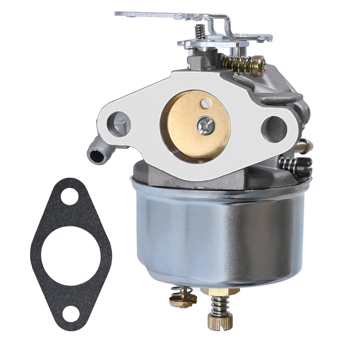 CADUFUELLY Adjustable Carburetor for Tecumseh 632107 640084B 3.5HP 4HP 5HP HSK40 HSK50 HS50 HSSK40 HSSK50 LH195SA Engines Snowblower Carburetor with Gasket