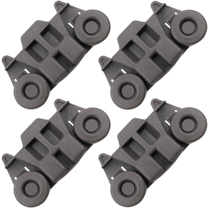 W10195416 (4-Pack) Lower Dishrack Wheel Assembly for kitchenaid,Whirlpool,maytag,Kenmore.Kitchen Aid Dishwasher Parts,W/ 1.59 in Diameter Wheel