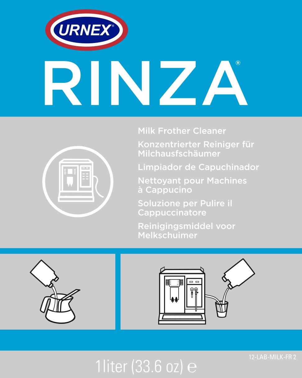 Urnex Rinza Alkaline Formula Milk Frother Cleaner, 33.6 Ounce