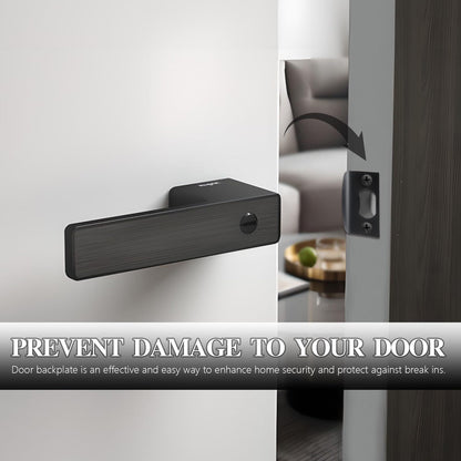 10PCS Latch Strike Plate, Door Strike Plate, Strike Plates for Exterior Doors, Stainless Steel Deadbolt Covers