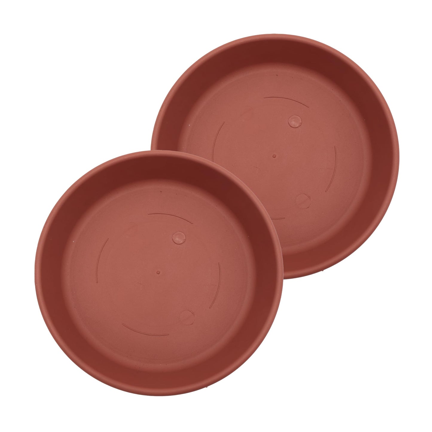 The HC Companies SLI14000E35T020LRESY Classic Round Plastic Plant Saucer, 14", Clay