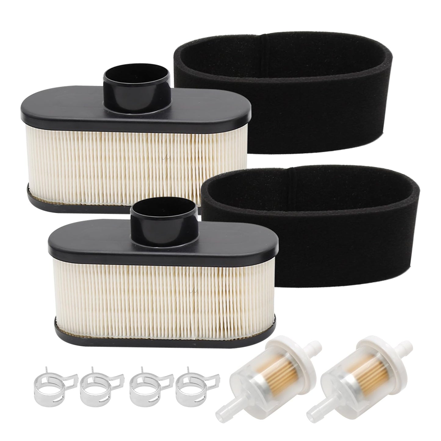 SYOWADA 11013-7047 Air Filter Replacement for Kawasaki FR651V FR691V FR730V FS481V FS541V FS600V FS651V FS691V 4-cycle Engine, 4164631 Air Filter Replacement for John D MIU12555 MIU12554 (2)