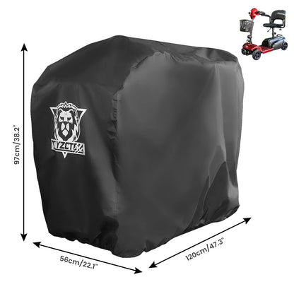 XYZCTEM 600D Waterproof Scooter Cover （L） Black Power Assisted Mobility Scooter Cover 48”
