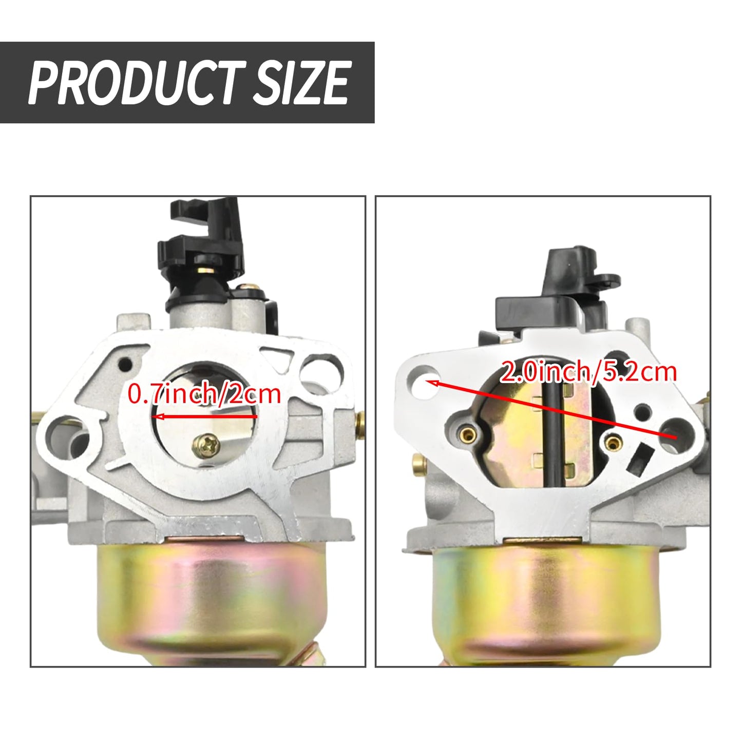 Anxingo Carburetor Replacement for Honda Gx240 8hp Gx270 9hp Engines 270cc WT30X Water Pump Carb Replaces 16100-ZE2-W71 16100-ZH9-W21
