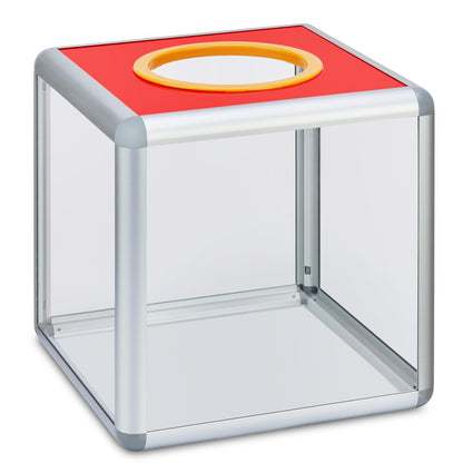 SHUMEI Acrylic Suggestion Box with Voting Slot - Multi-Purpose for Voting, Raffling, Donation, Prayer and Tip Ideal for Elections, Donations, Church, Restaurant and Office