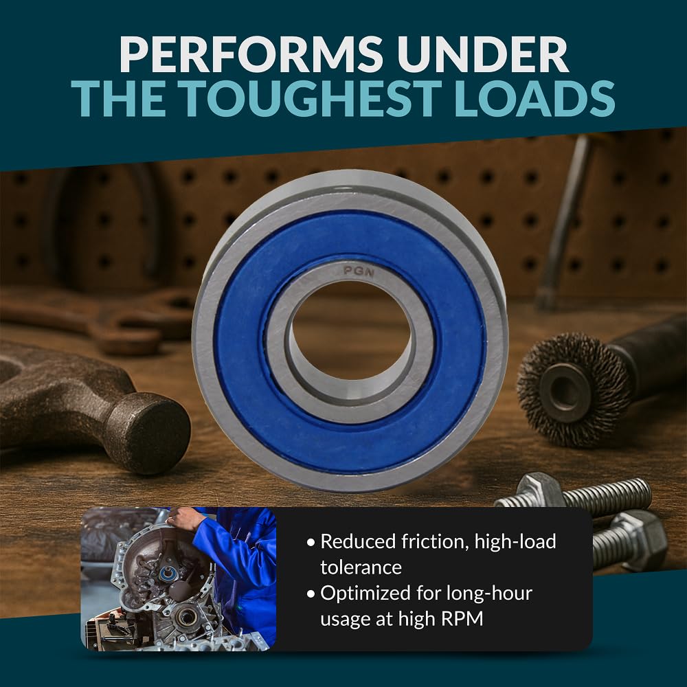 6203-2RS Sealed Ball Bearing - 17x40x12 - Lubricated - Chrome Steel (10 PCS)