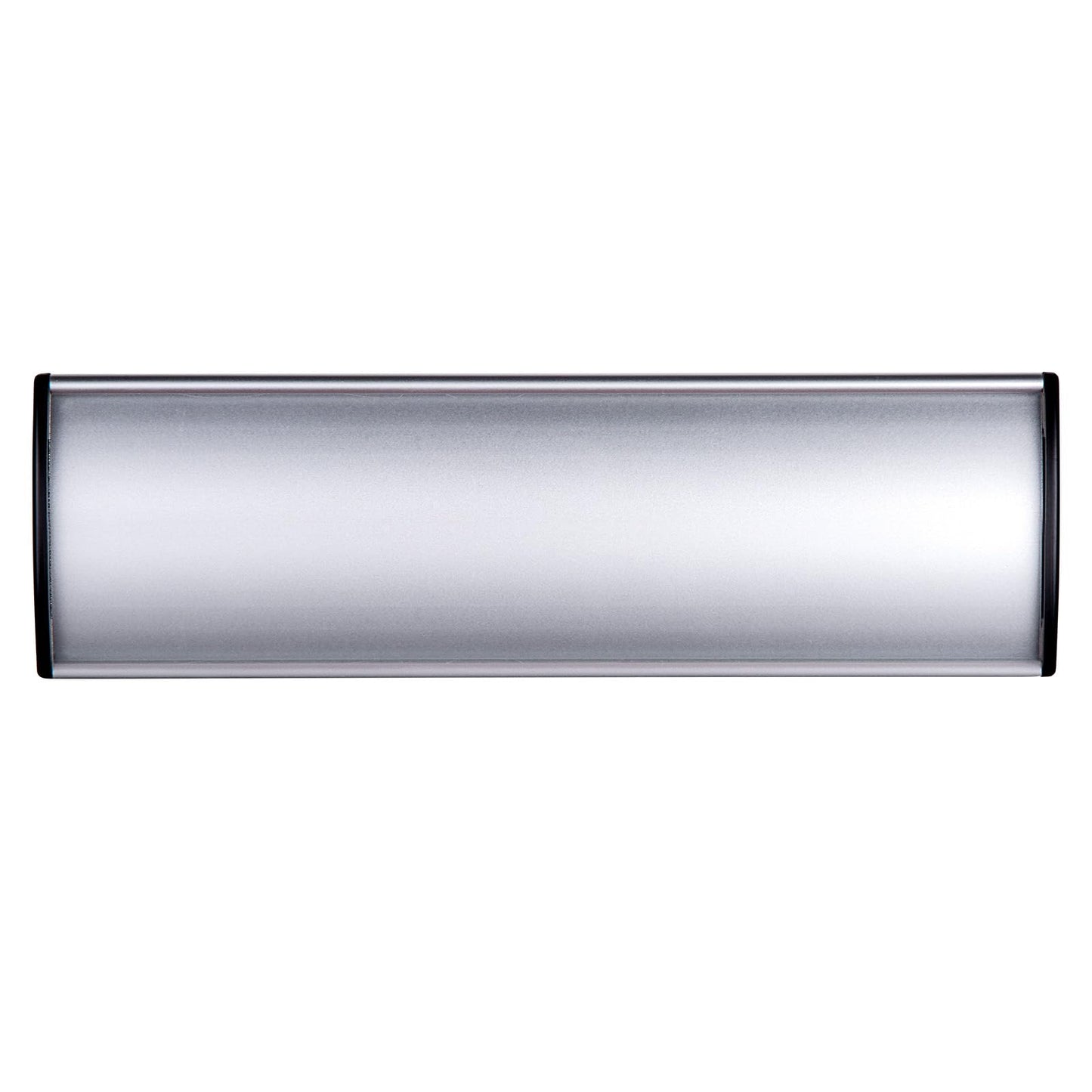 Set of 5 - Nameplate Holder for Wall Mount, 2.36'' x 10'' Curved Office Business Door Sign Holder-Silver