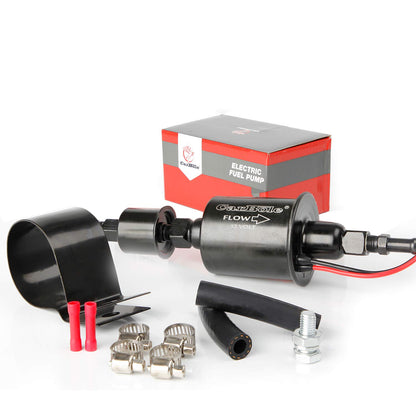 CarBole Universal Micro Electric Fuel Pump Inline Low Pressure Pump E8012S 12V, 5-9 PSI,30 GPH,5/16 Inch