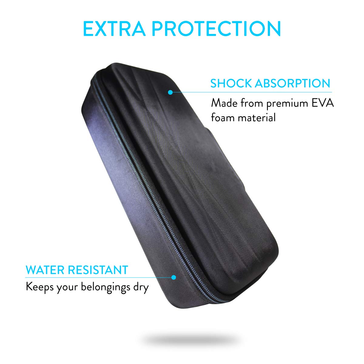 TUDIA Hard EVA Stethoscope Case, Shockproof Travel Storage Carrying Case for 3M Littmann/Omron/ADC/Dixie EMS/Lightweight II S.E/Cardiology IV Diagnostic/MDF Stethoscope and Accessories [CASE ONLY]