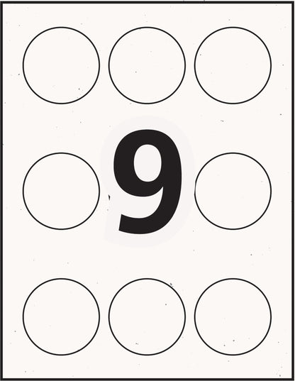 Avery Hemp Round Labels, 2.5" Label, for Inkjet/Laser Printer, 90 Print to Edge Permanent Label, Apply on Organic/Natural Goods, Health/Beauty, Candles, (22842) Made in Canada