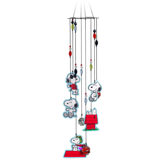 Spoontiques Snoopy Wind Chime - Garden Décor - Decorative Chimes for Yard and Garden Decoration