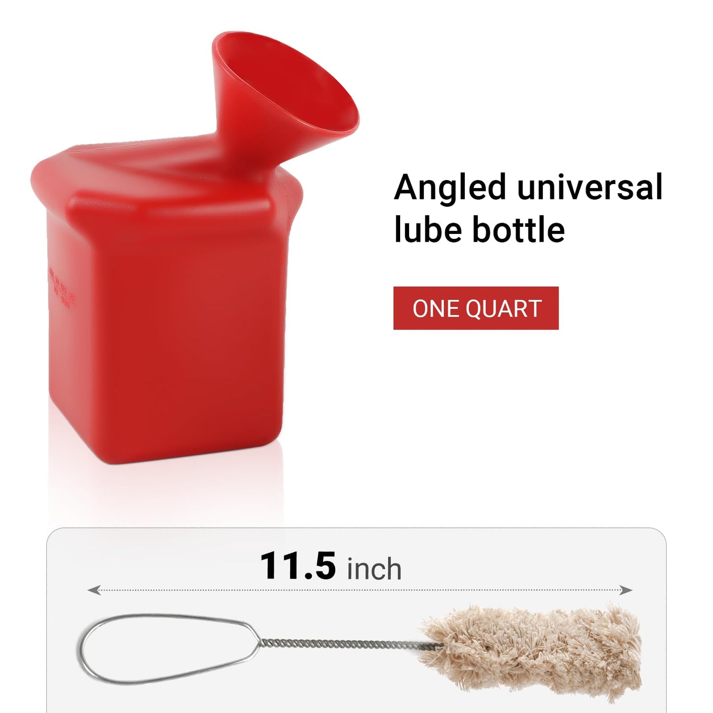 Ultra-Durable Angled Tire Lube Bucket Kit With 3 Swabs for Coats Center Post Changers - 11.5" Length