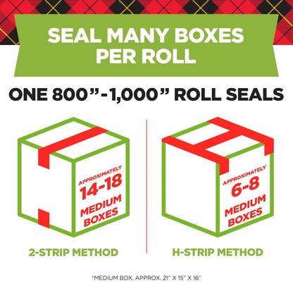Scotch Sure Start Packaging Tape, 1.88 Inches x 900 Inches, 6-Pack, (DP-1000RF6)