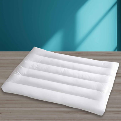 6.5cm Ultra Thin Flat Pillows for Sleeping Standard Size, 2.5 in Slim Bed Pillow for Stomach Back Sleeper, Low Profile Pillow Hypoallergenic White 46x66 cm