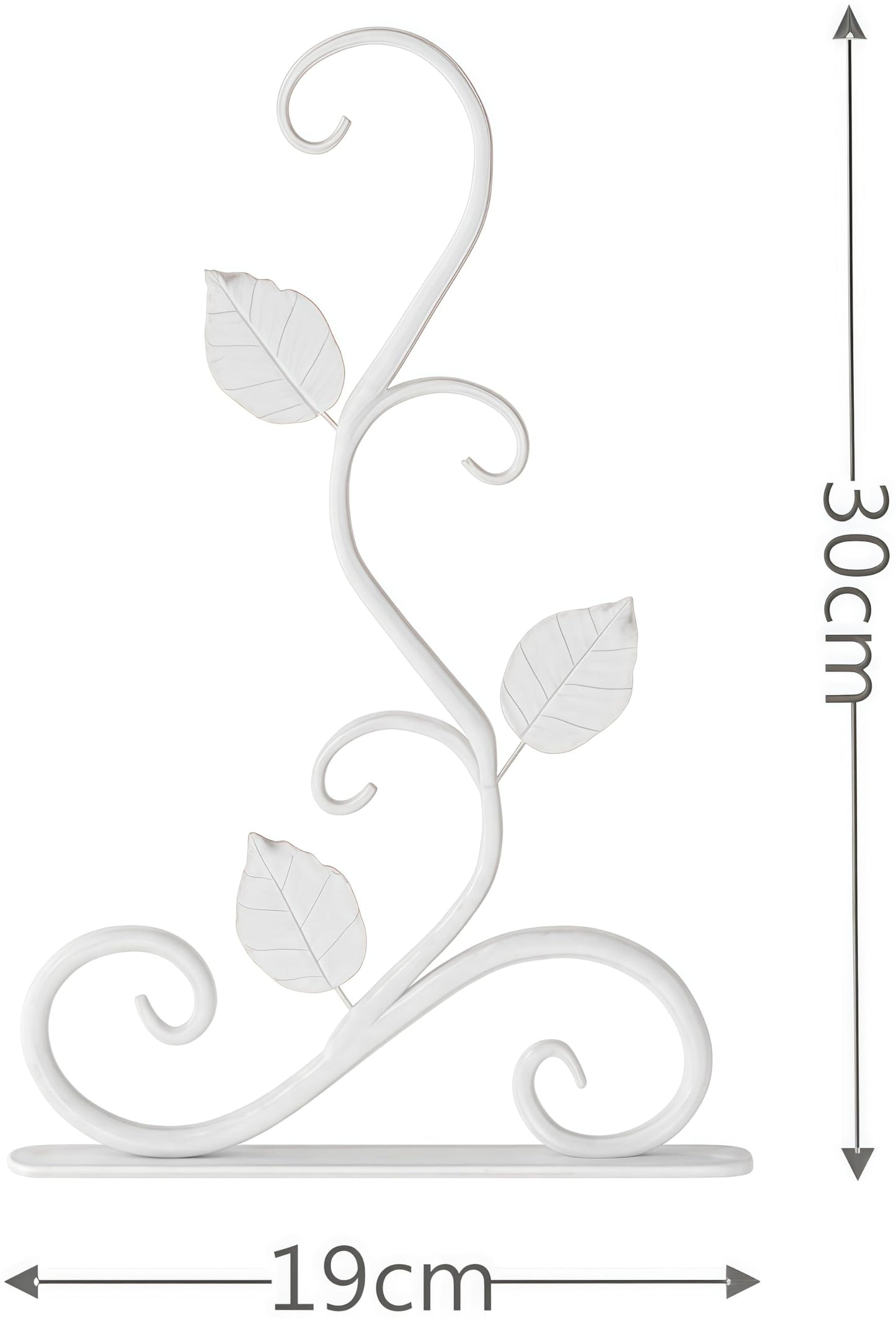 2 Pieces Hanging Plant Holder, Iron Wall Hooks for Flower Basket, Flower Hooks, Retro Garden Hooks for Hanging Baskets, Bird House, Lantern, Includes Screws and Expansion Screws(White(20 * 30cm))