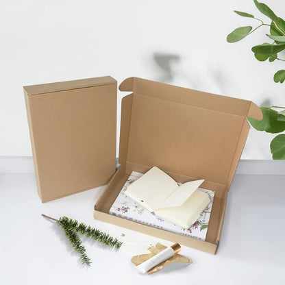 A4 Corrugated Cardboard Shipping Boxes, 320x222x46mm (12.5"x8.7"x1.8") Small Parcel Boxes, Packaging Mailing Boxes for Business, Posting, Small Packet Shipping, Storing or Gift(Pack of 10)