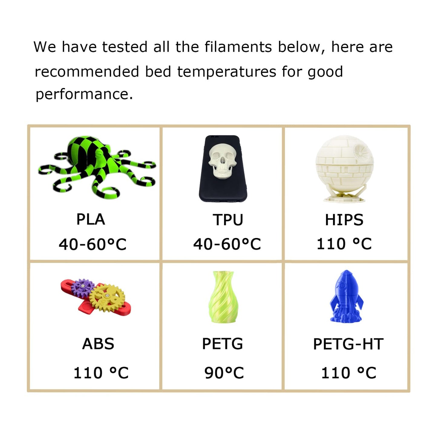 HICTOP 235x235mm Textured PEI Plate Double Sided Room Temp Cold Printing Magnetic Sticker Included, Universal Fit for Ender-3/Neo/V2, Flashforge 5M/5M Pro, Most 235mm 3D Printers, No Glue Needed