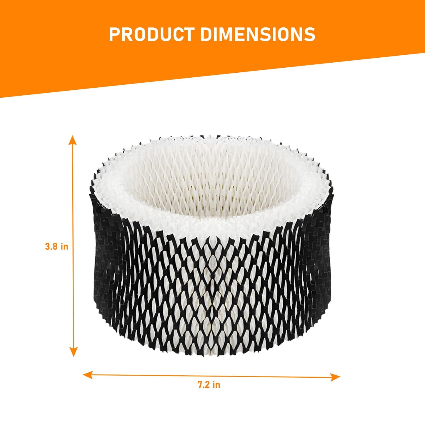 SWF62 Replacement Humidifier Filter Compatible with Sunbeam SWF62-CN1 SWF-62 SWF62 SF-212 SF212 SCM1100 SCM1701 SCM1702 SCM1761 SCM1762 SCM2409 SCM41000 Humidifier, 4 Packs