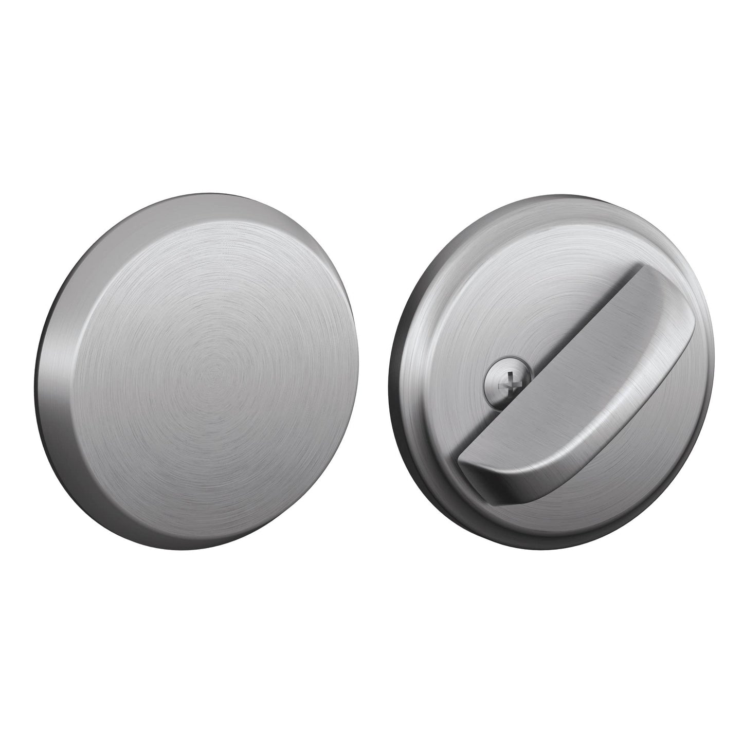 Schlage B81626 Satin Chrome Door Bolt with Exterior Plate