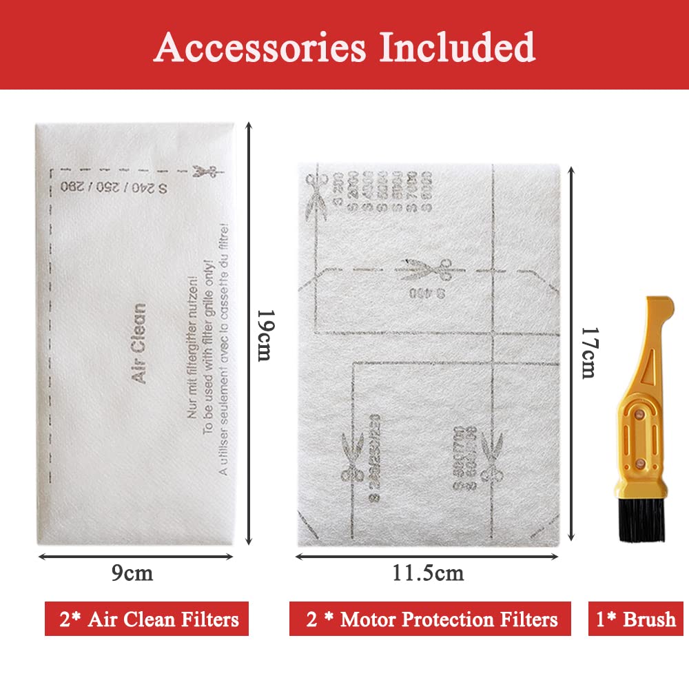 15Pcs Vacuum Bags, Air Clean 3D Efficiency Dust Bag Replacement Compatible with Miele FJM Vacuum Compact C2 Compact C1 Complete C1 S241 S290 S300i S500 S700 S4 S6 Series