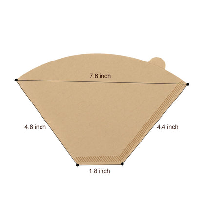 BRIKINTE Disposable Coffee Paper Filters for Ninja Dual Brew Coffee Maker,200 Pcs #4 Cone Replacement Filter Compatible with Ninja DualBrew Pro CFP301 CFP201 Coffee Maker
