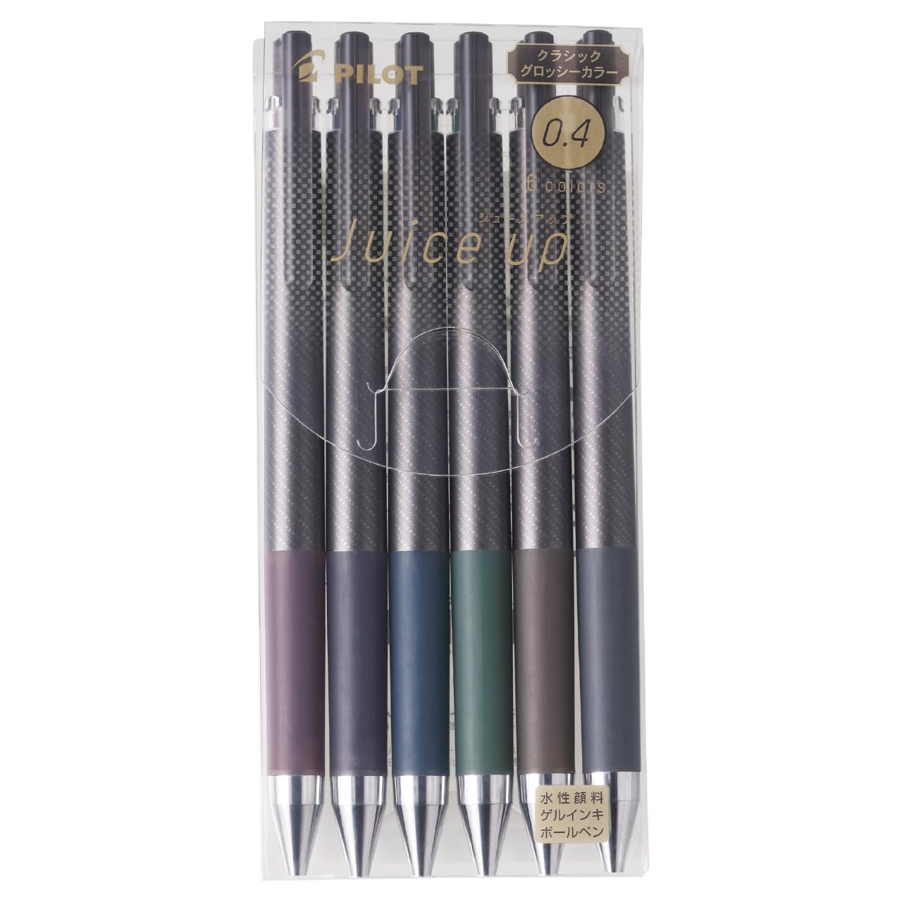 Pilot Gel Ballpoint Pen Juice Up 0.4 Classic Glossy Color 6 Colors LJP120S46CCG