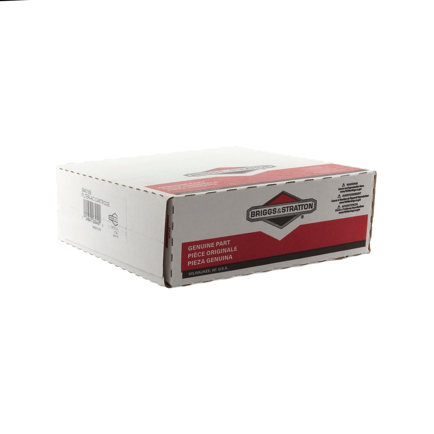 Briggs & Stratton 394018S Round Air Filter Cartridge, Black