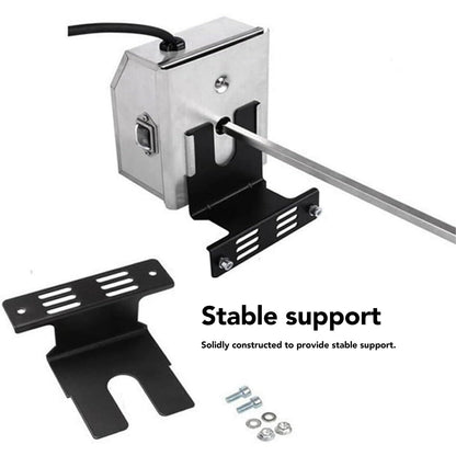 Universal Barbecue Grill Stainless Steel Rotisserie Motor Bracket,Stainless Steel Rotisserie Motor Bracket Gas Grill Universal Rotisserie Motor Bracket for Kitchen