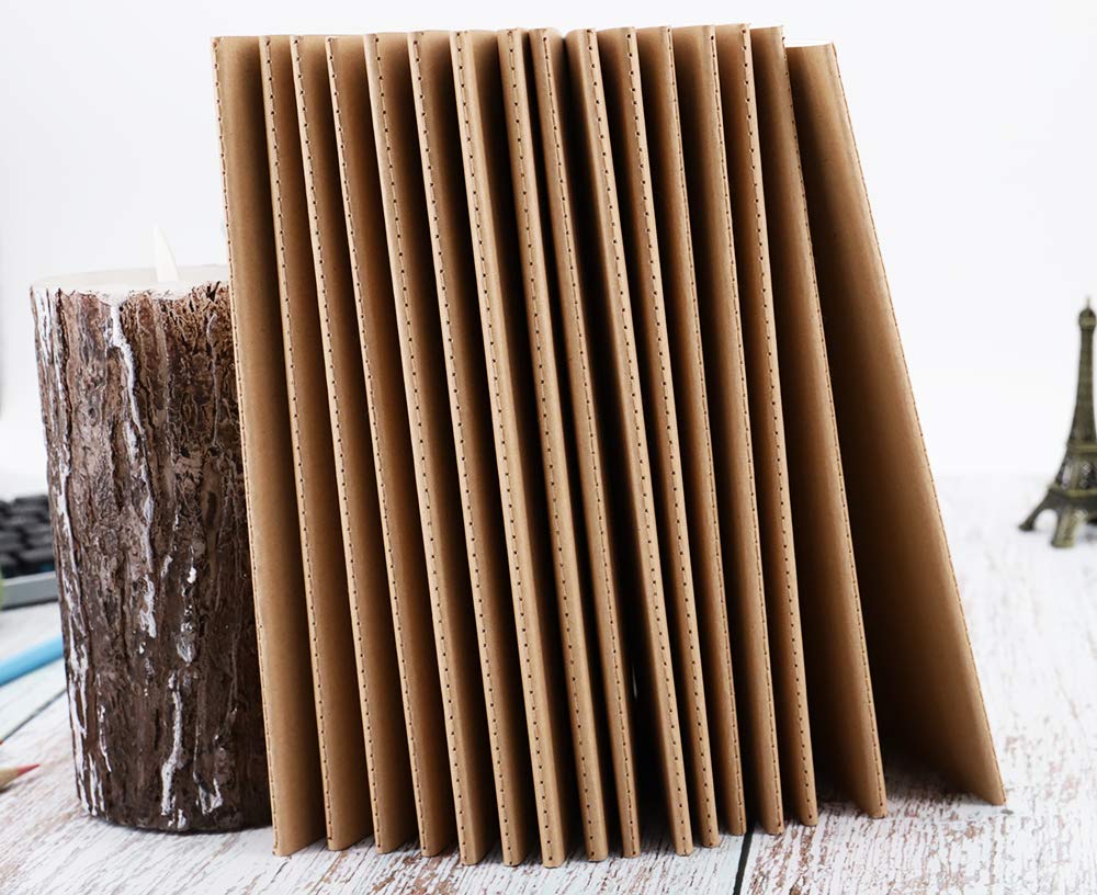 16 Pack Notebook Journals for Travelers, Students and Office, Writing Diary Subject Notebooks Planner with Thick Paper, 60 Pages, 30 Sheets, 8.3x5.5 inch, A5 Size, Travel Journal Set (Blank)