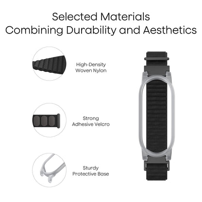 Plaud NotePin Wristband, Adjustable Wearable Strap for NotePin&NotePin S AI Voice Recorder, Breathable Nylon Band with Hook-and-Loop Closure, Fits 7.3–9.3" Wrists, NotePin AI Voice Recorder Accessory